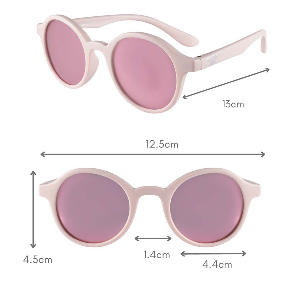 Little Sol+ - Cleo Mirrored Kids Sunglasses - Baby Pink