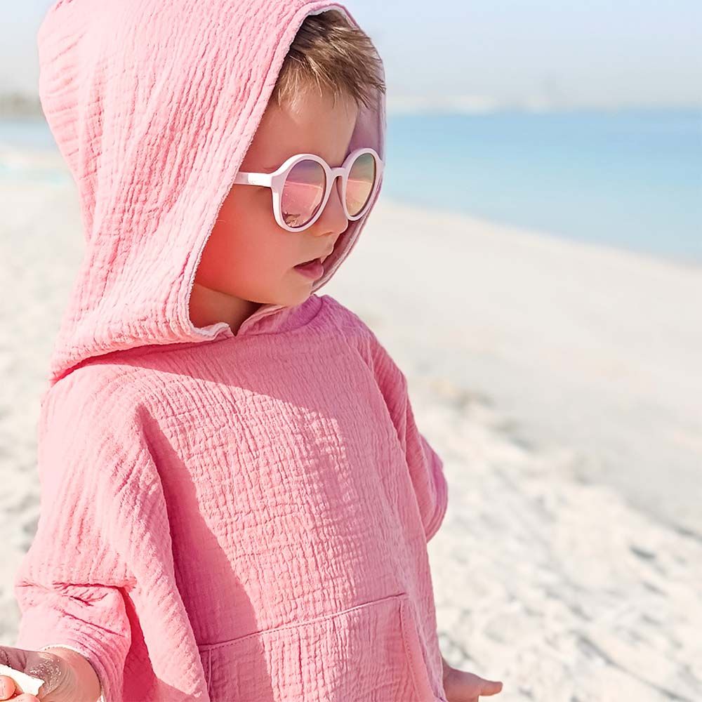 Little Sol+ - Cleo Mirrored Kids Sunglasses - Baby Pink