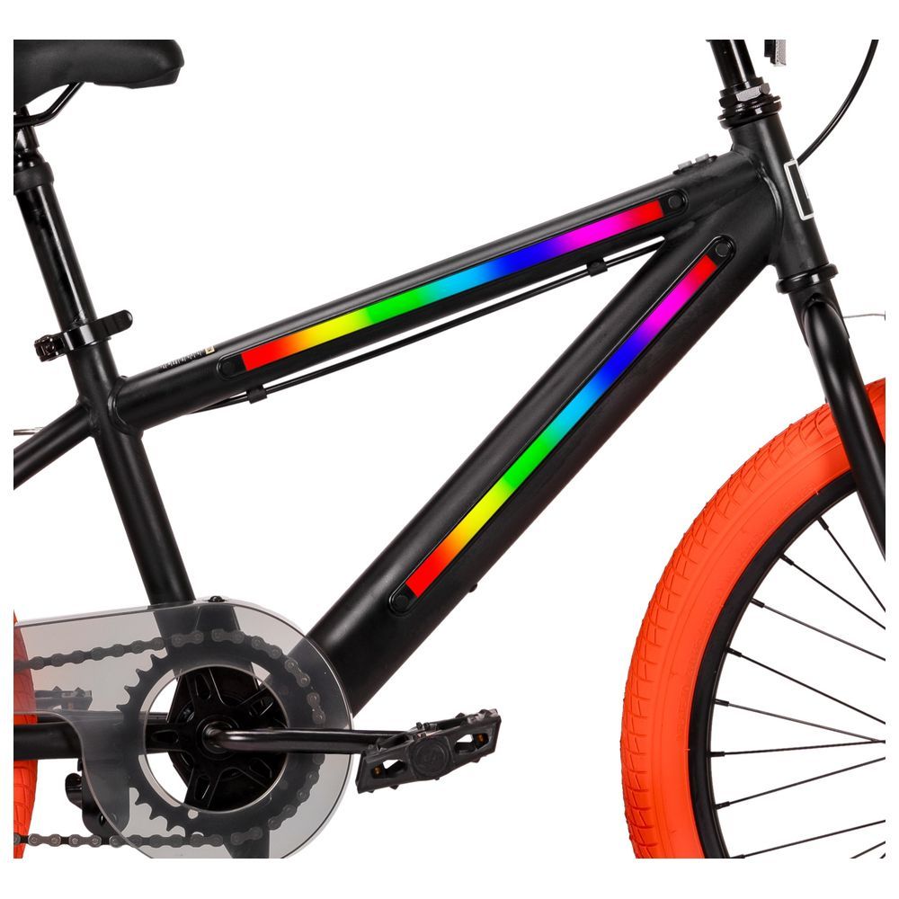 Spartan - Lit UFO Bike w/ In-Frame LED Lights - Black - 20-inch