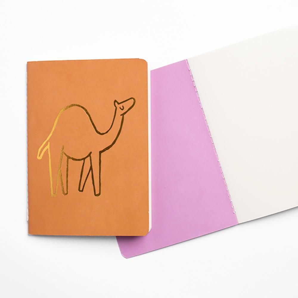 Little Majlis - A6 Notebook Set 3 - Camel/Gold mix