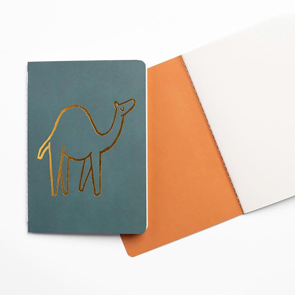 Little Majlis - A6 Notebook Set 3 - Camel/Gold mix