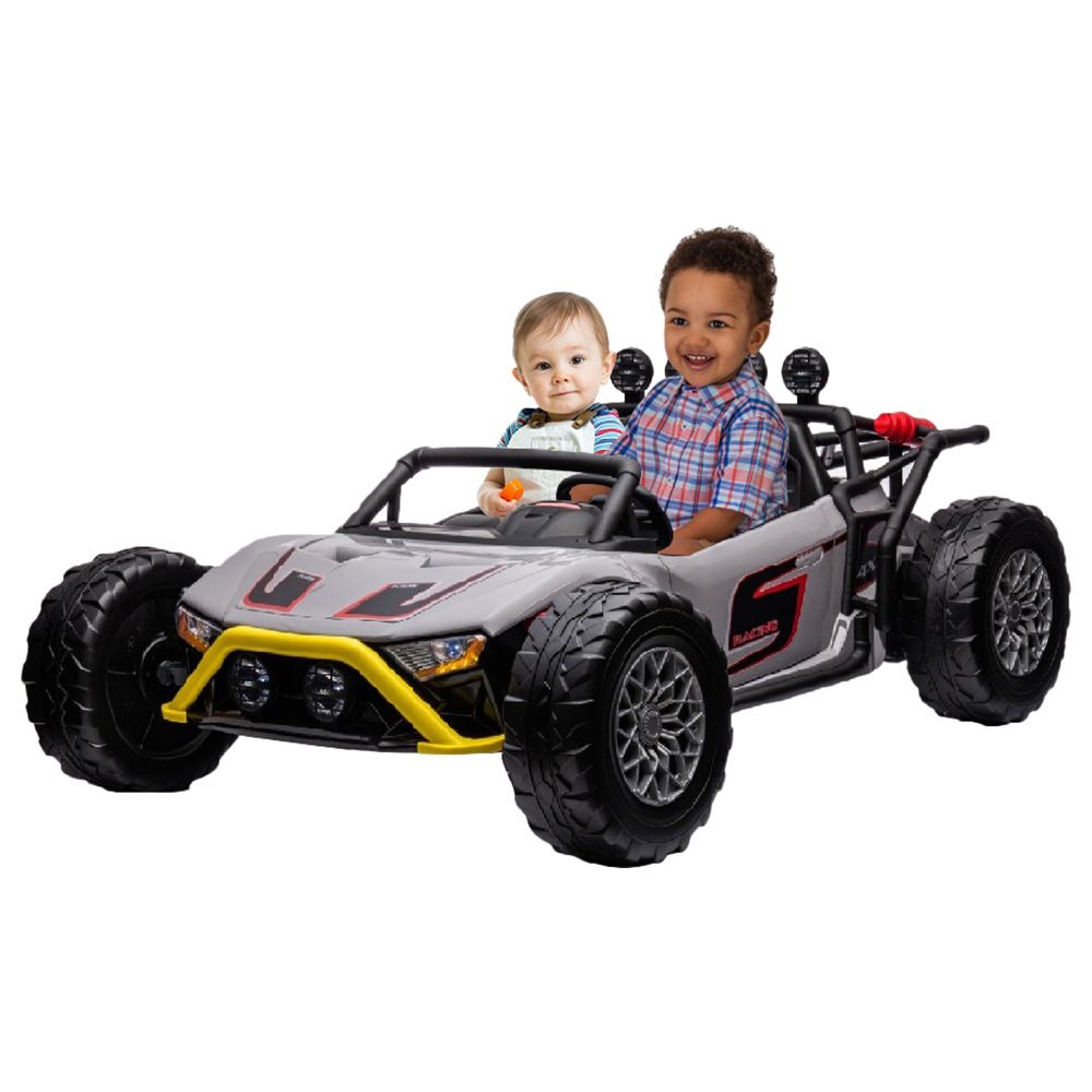 Megastar - 24V Super Slash Monster 2 Seater Ride On Car - Grey