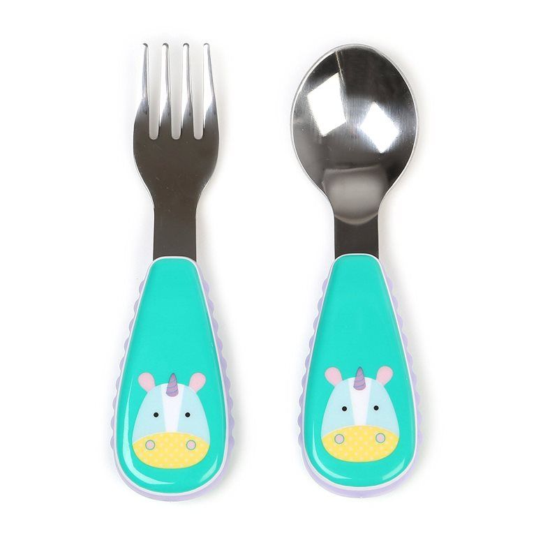 SkipHop Zootensils Fork & Spoon, Unicorn