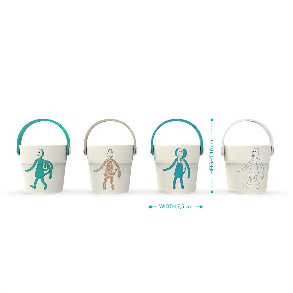 Matchstick Monkey - Bathtime Bucket Set - 4pcs