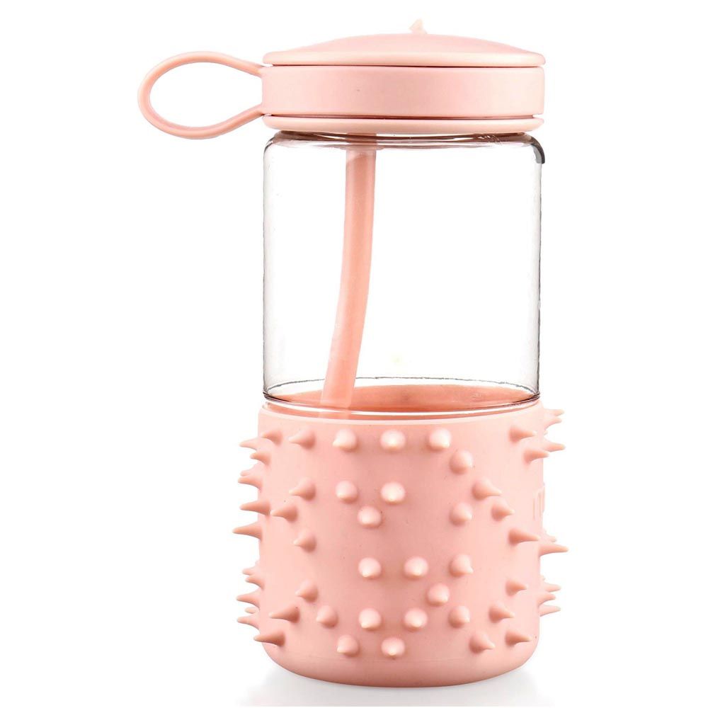 Melii - Spikey Water Bottle - 17oz - Pink