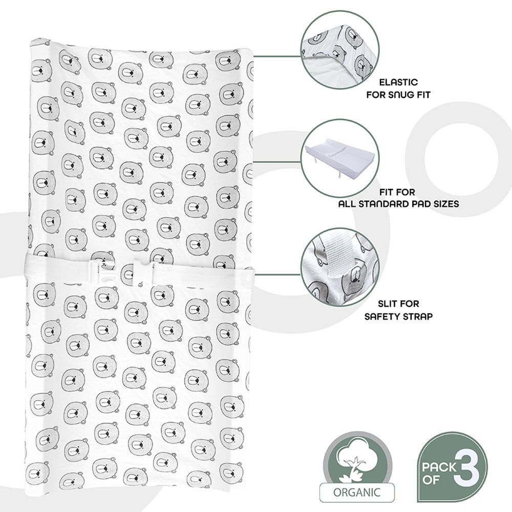 Moon - Waterproof Diaper Changing Mat w/ 3pcs Changing Pad Cover