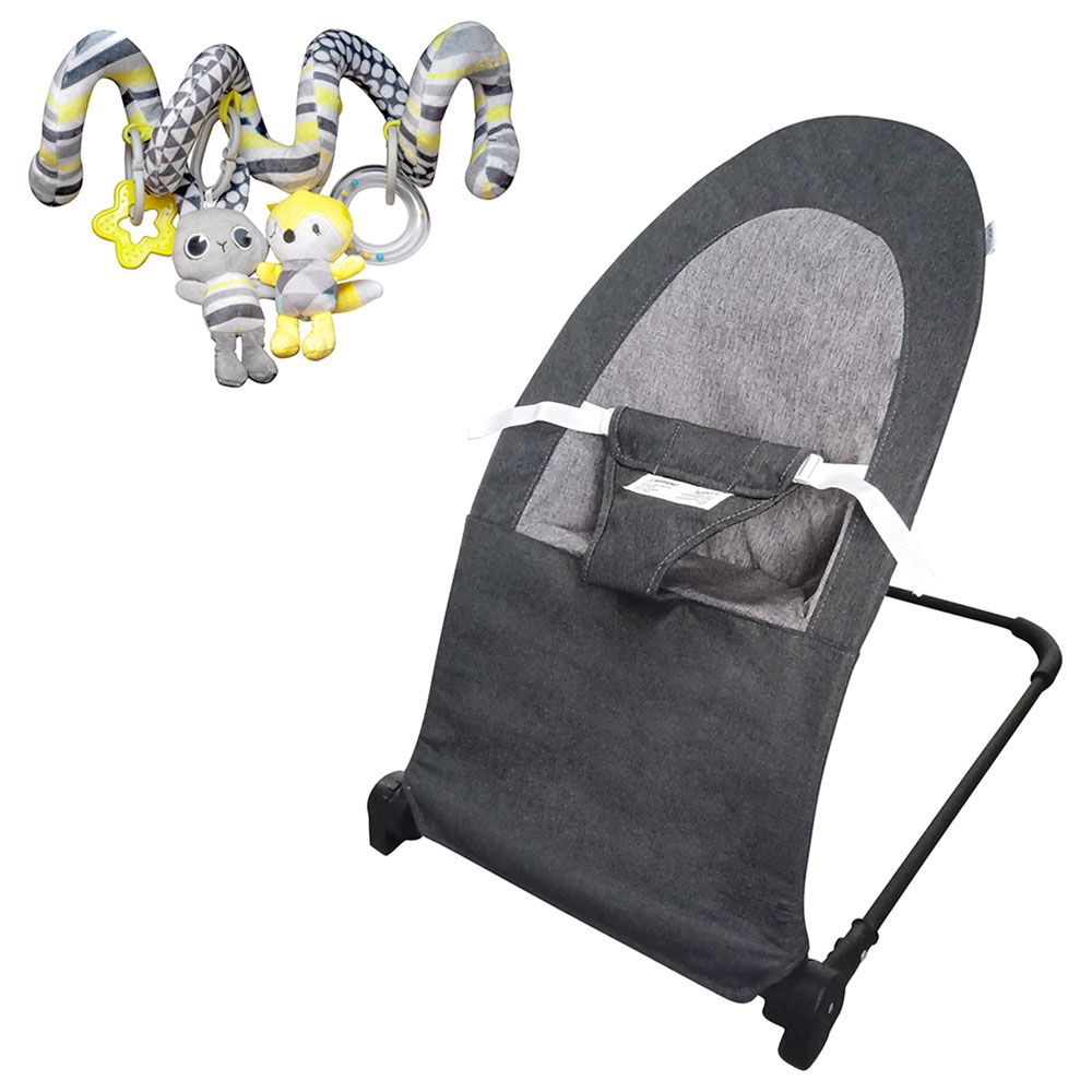 Moon - Baby Bouncer w/ A Good Night Activity Spiral Toy