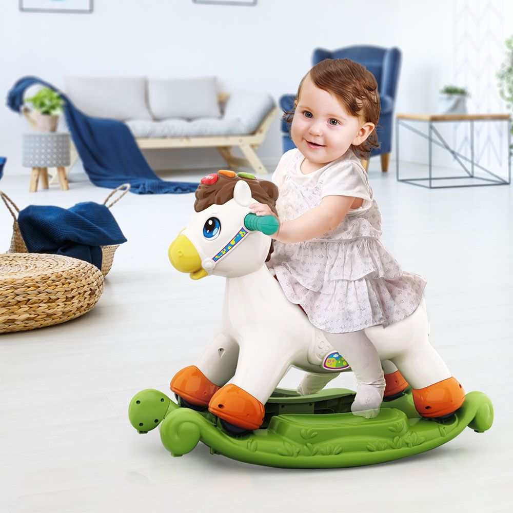 Moon - My Pony 2-in-1 Rocking & Riding Toy w/ Pound & Roll Educational Toy