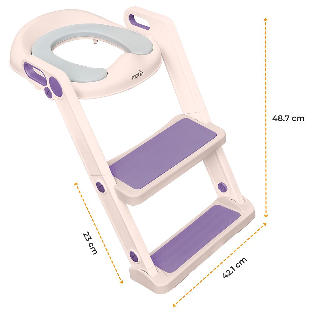 Moon - Step Stool Potty Trainer Seat - Pink/Purple