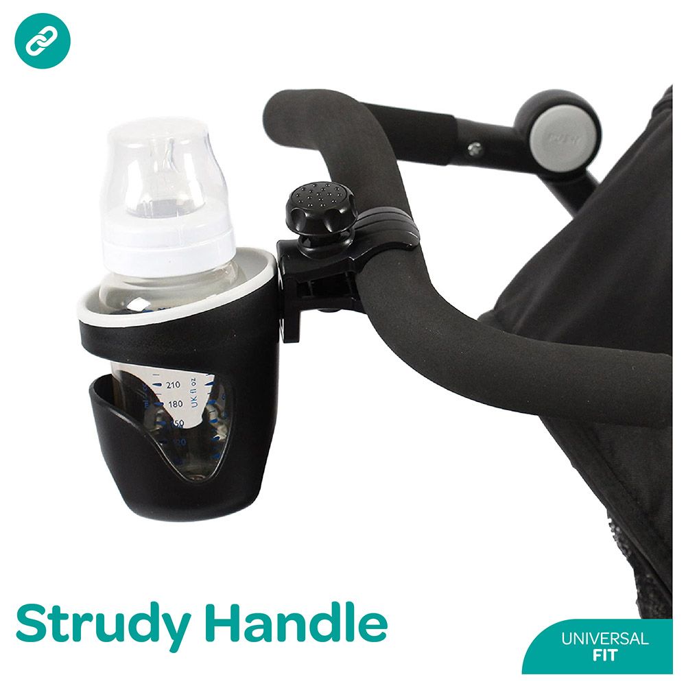 Moon - 360 Degree Rotating Universal Cup Holder Only - Black