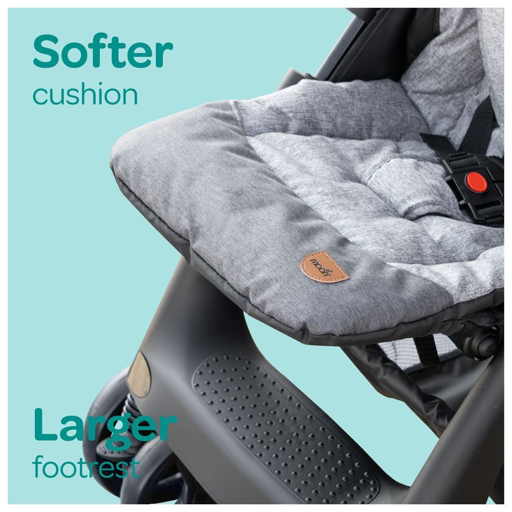 Moon - Aria Baby Travel Stroller - Dark Grey