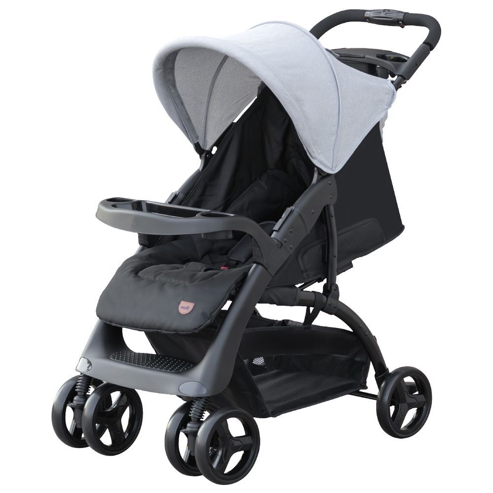 Moon - Aria Baby Travel Stroller - Light Grey