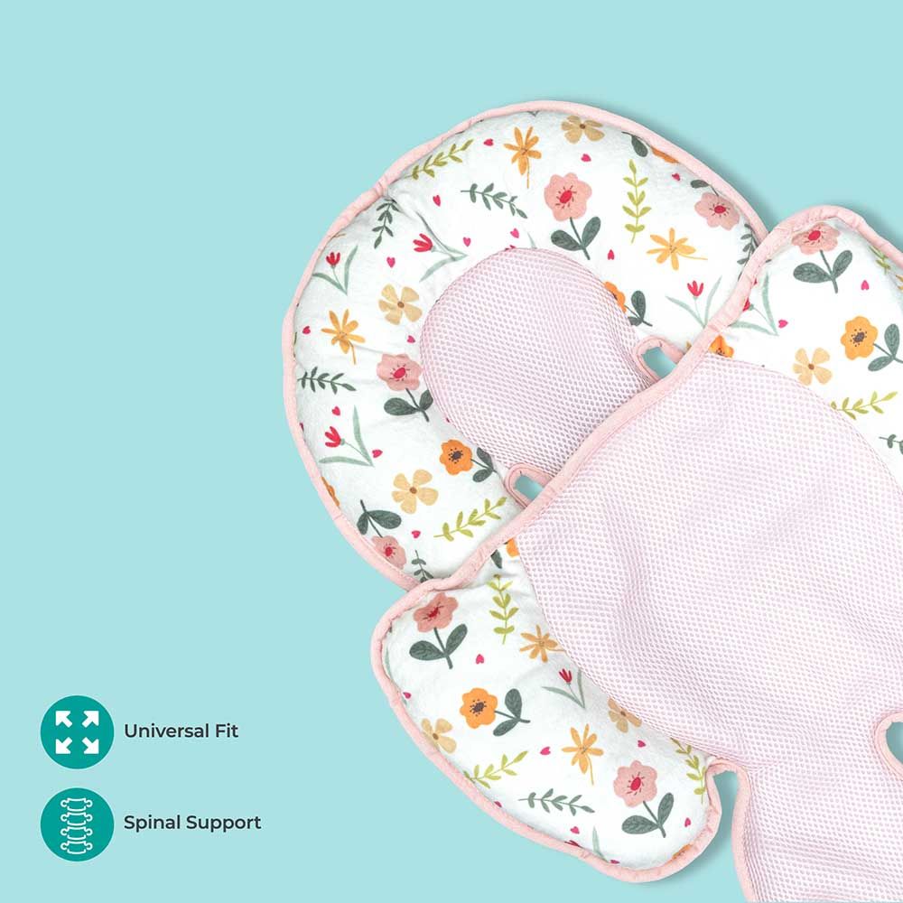 Moon - Body Support Washable Car Seat Cushion Only - Flowers