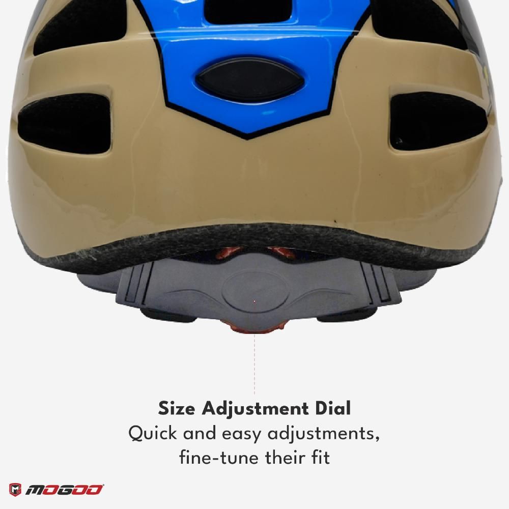 Mogoo - Kids Helmet - Blue & Brown