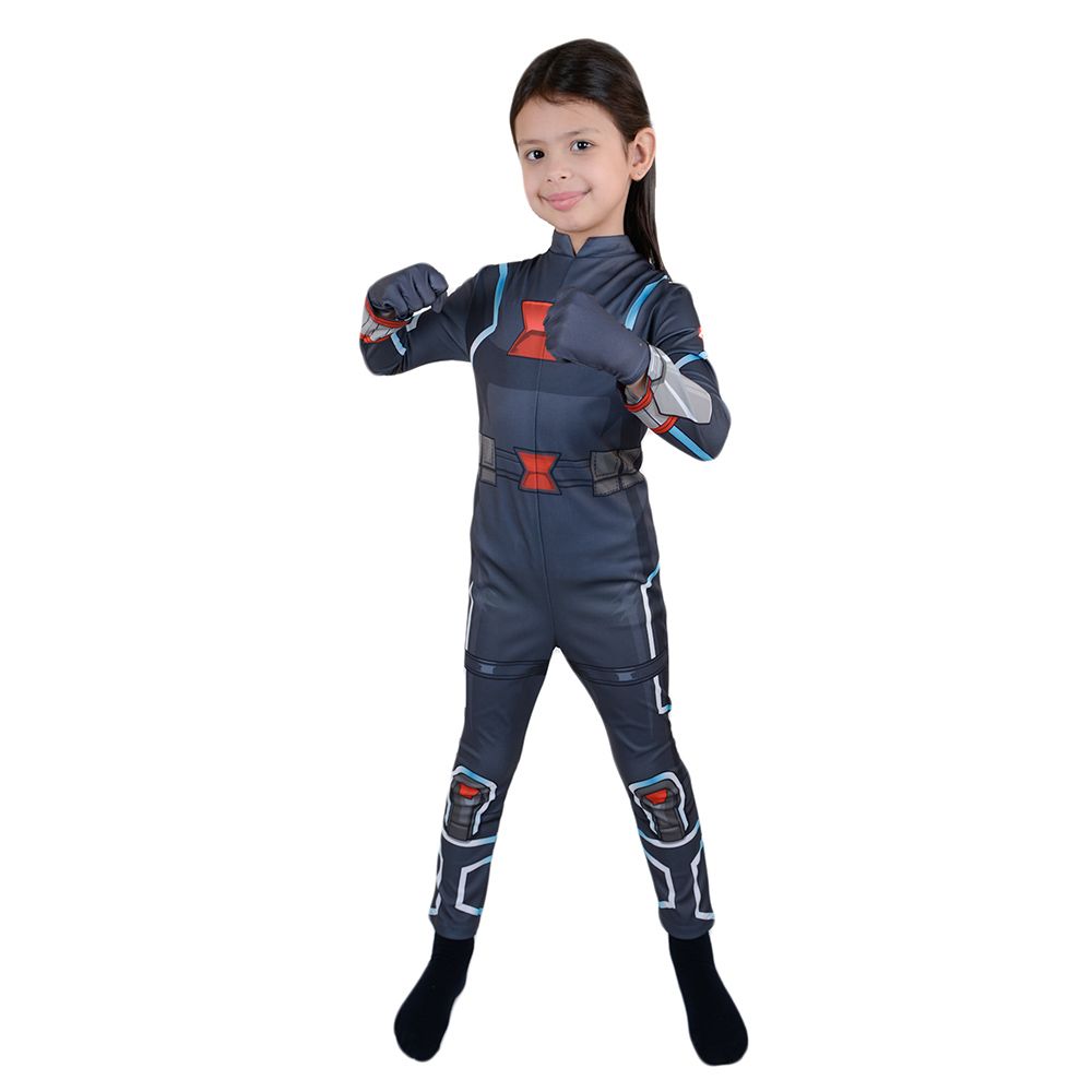 Party Centre - Marvel Black Widow Classic Superhero Child Costume - Blue