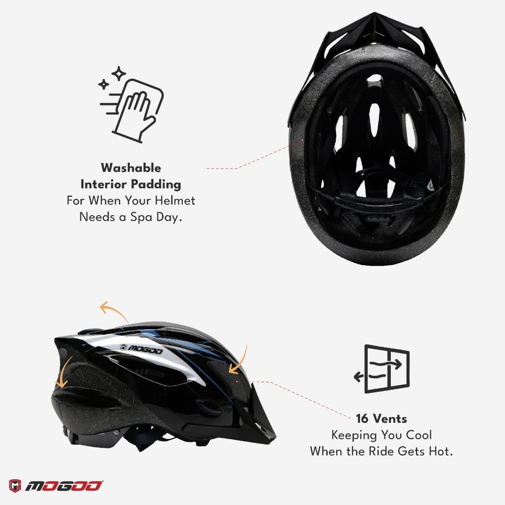 Mogoo - Sports Helmet Medium Size - Black