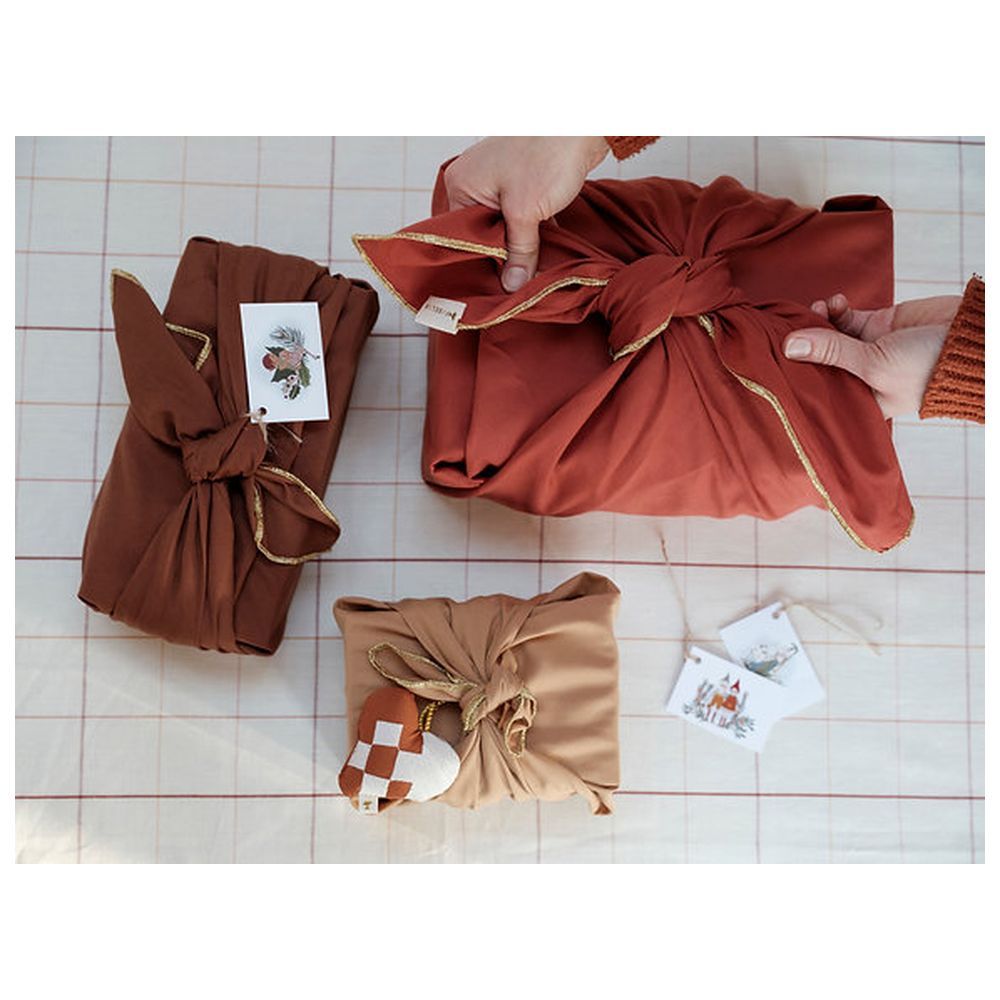 Fabelab - Organic Fabric Gift Wrap - Spice - 3pcs