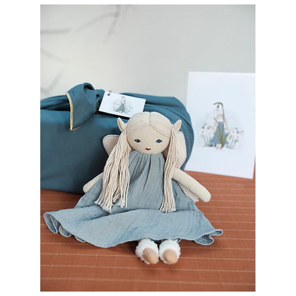 Fabelab - Organic Elf Doll - Snowkeeper - Blue