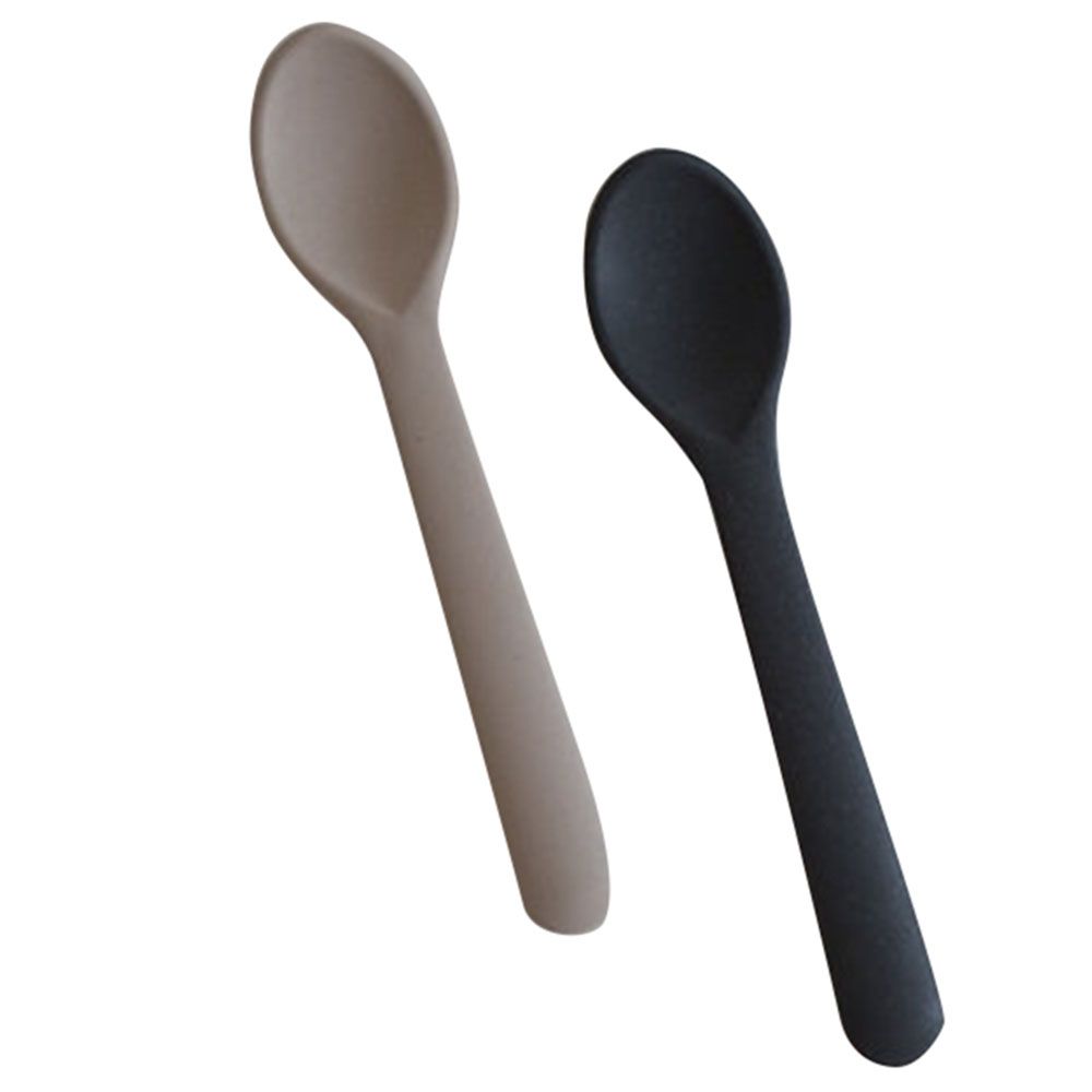 Cink - Toddler Eco Spoon 2-pack - Fog/Ocean