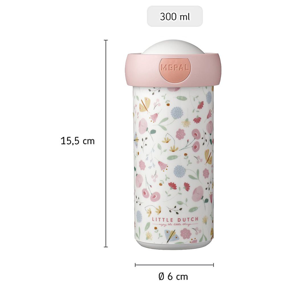 Mepal - School Beaker Cup Campus - 300ml - Flowers & Butterflies