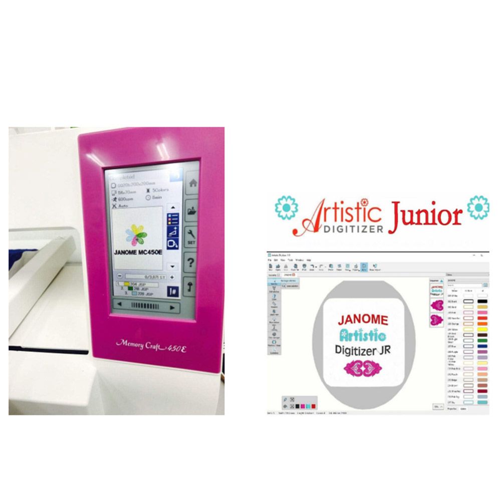 Janome - Mc450E Embroidery Machine - White