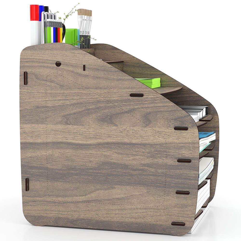 Home Canvas - Cosmo Organizer - Large - Walnut