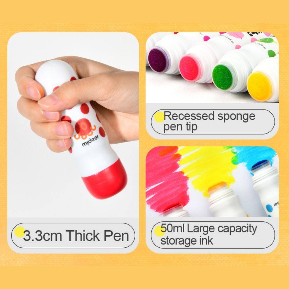 Mideer - Magic Dot Markers - 6pcs