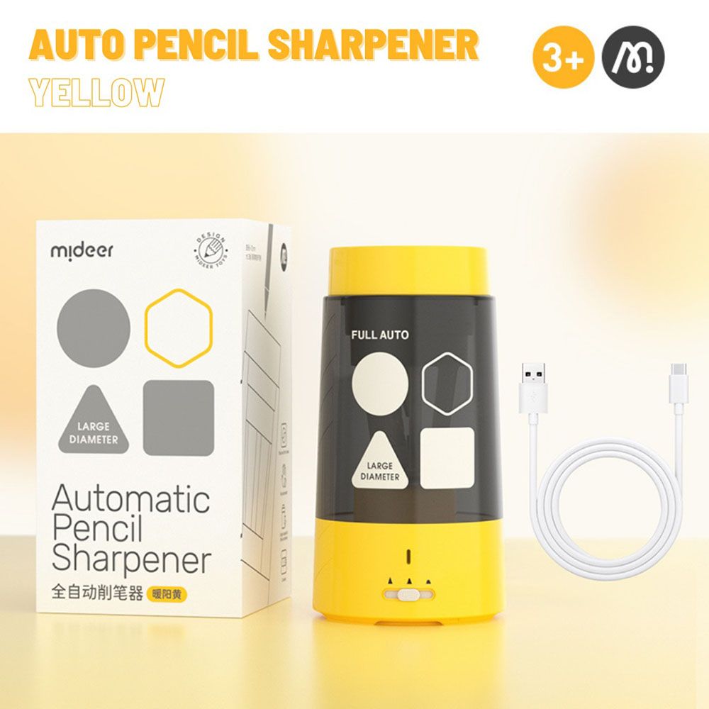 Mideer - Automatic Pencil Sharpener - Yellow