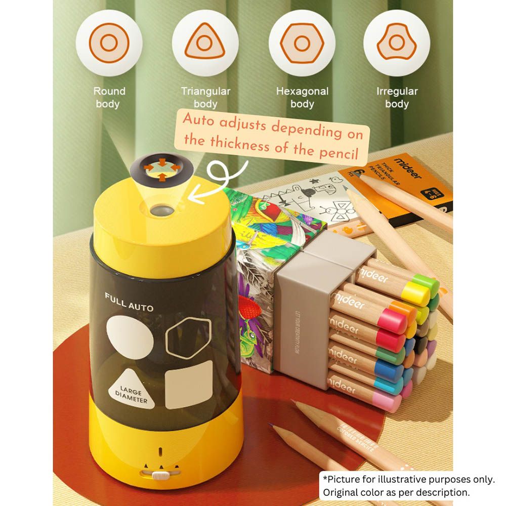 Mideer - Automatic Pencil Sharpener - Yellow