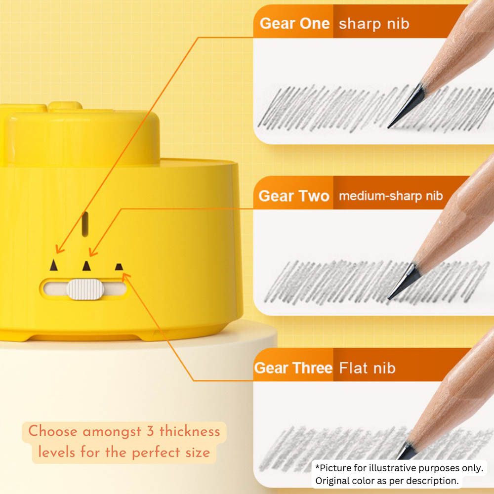 Mideer - Automatic Pencil Sharpener - Yellow