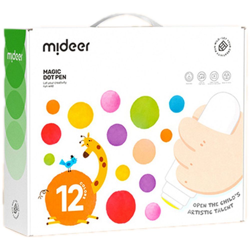 Mideer - Magic Dot Markers - 12pcs