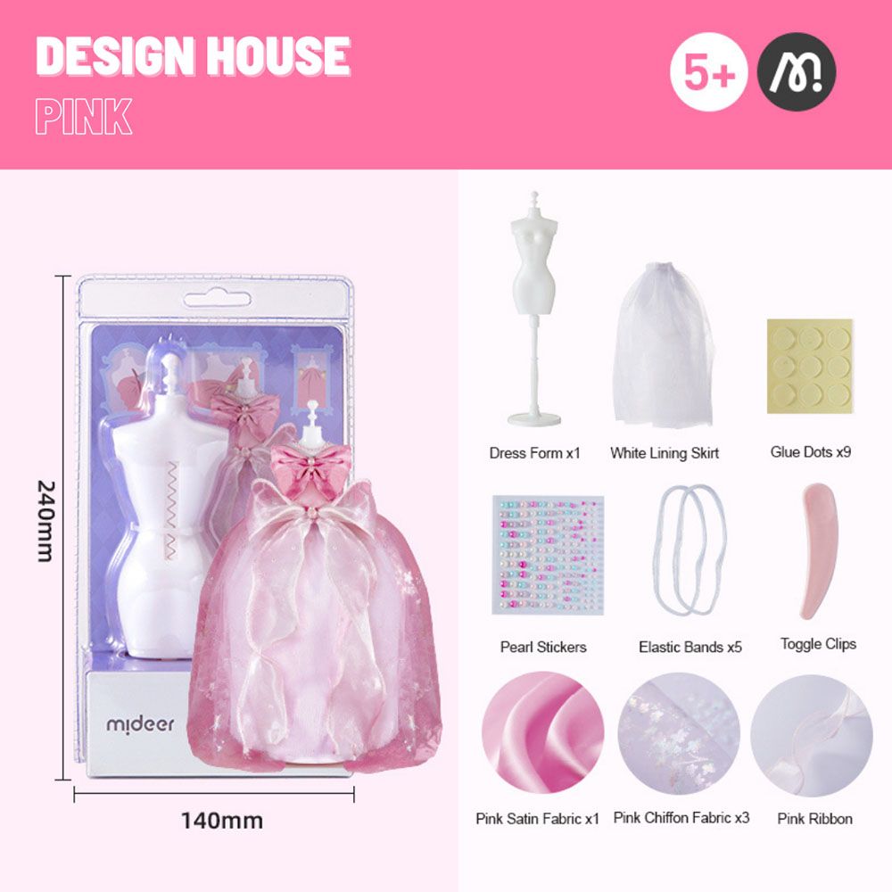 Mideer - Design House Mini Diy Kit - Pink