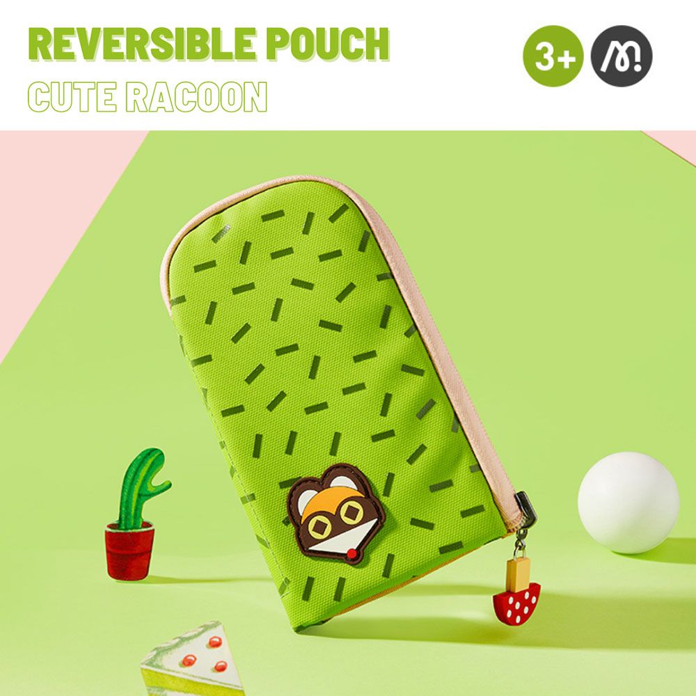 Mideer - Reversible Pencil Pouch - Cute Racoon