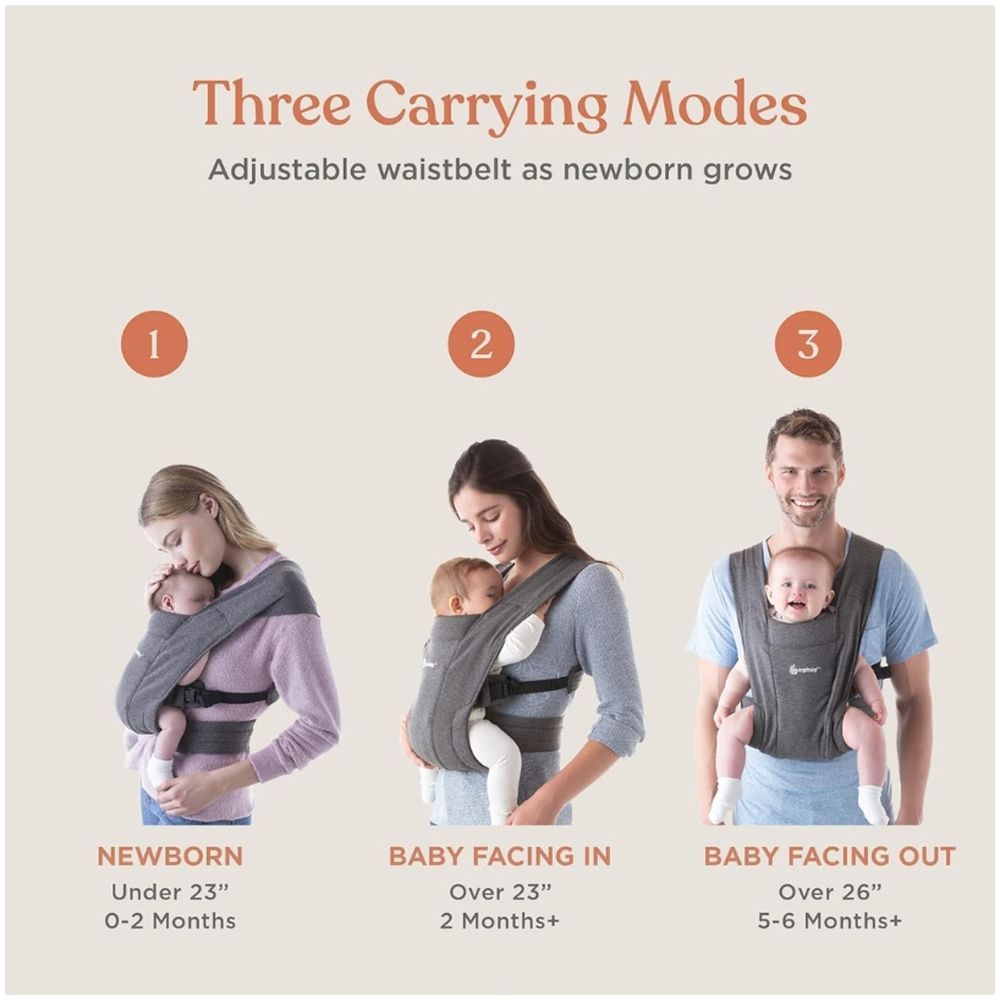 Ergobaby - Embrace Newborn Carrier - Pure Black