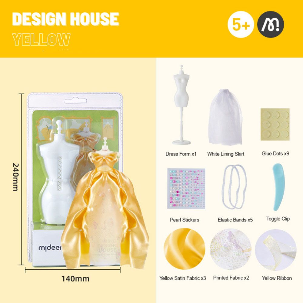 Mideer - Design House Mini Diy Kit - Yellow