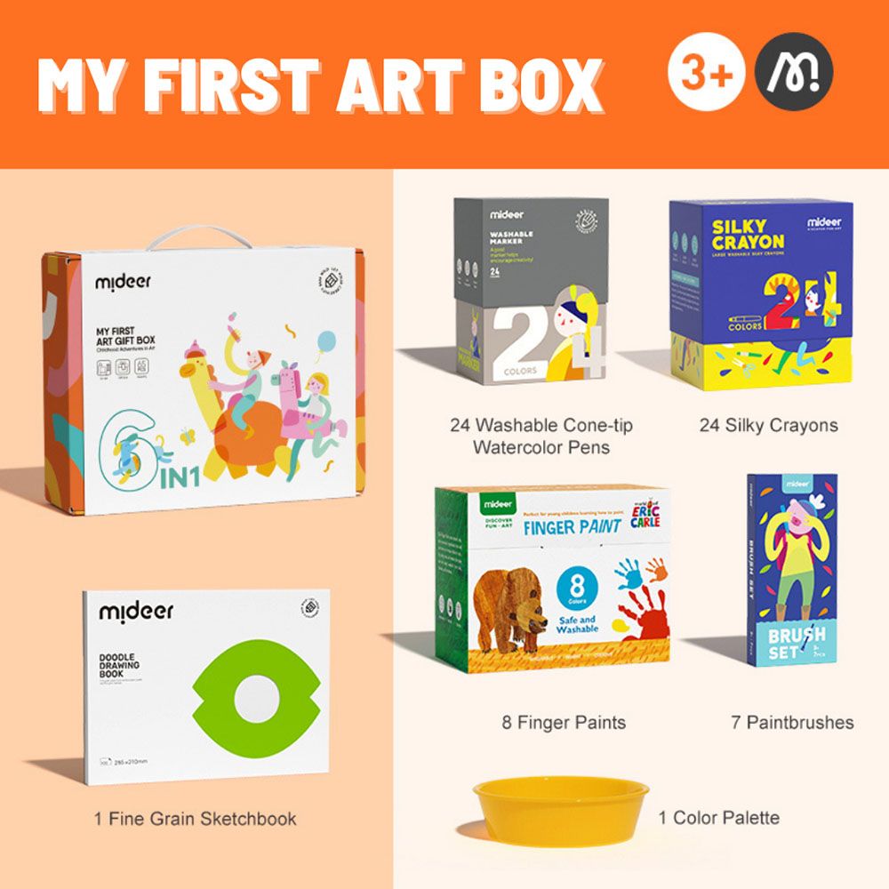 Mideer - My First Art Box - 65pcs