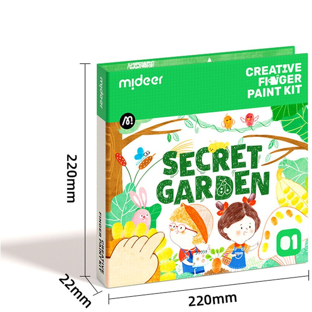 Mideer - Finger Painting Kit - Secret Garden