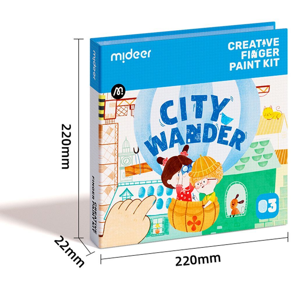 Mideer - Finger Painting Kit - City Wander