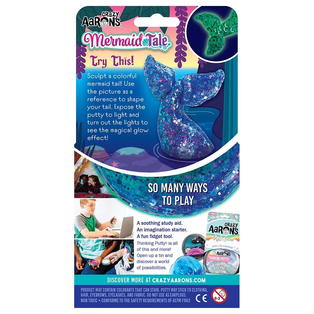 Crazy Aaron's - Thinking Putty - Mermaid Tale Glowbrights