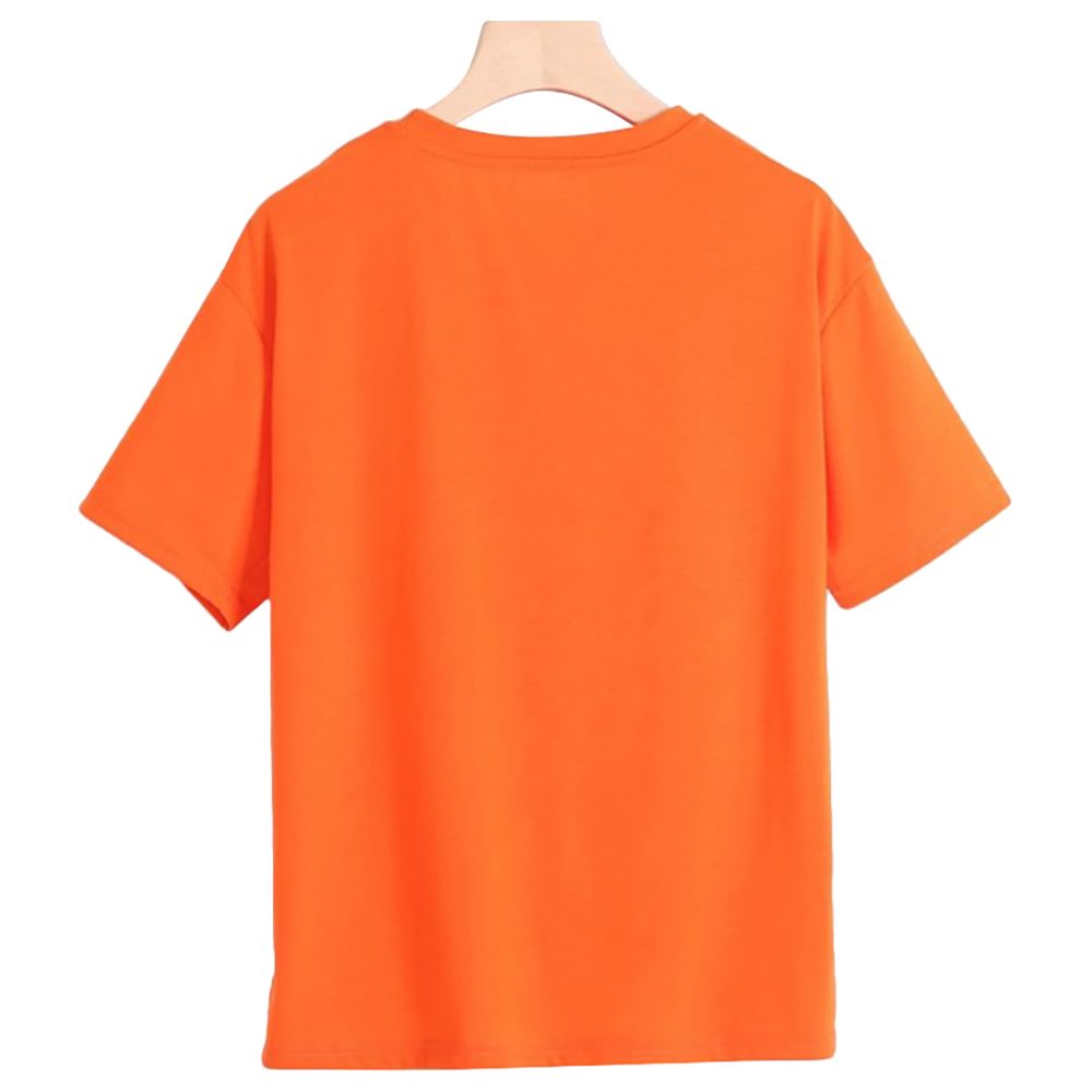 Mei Stylish - Kids Solid Short Sleeve T-Shirt - Orange