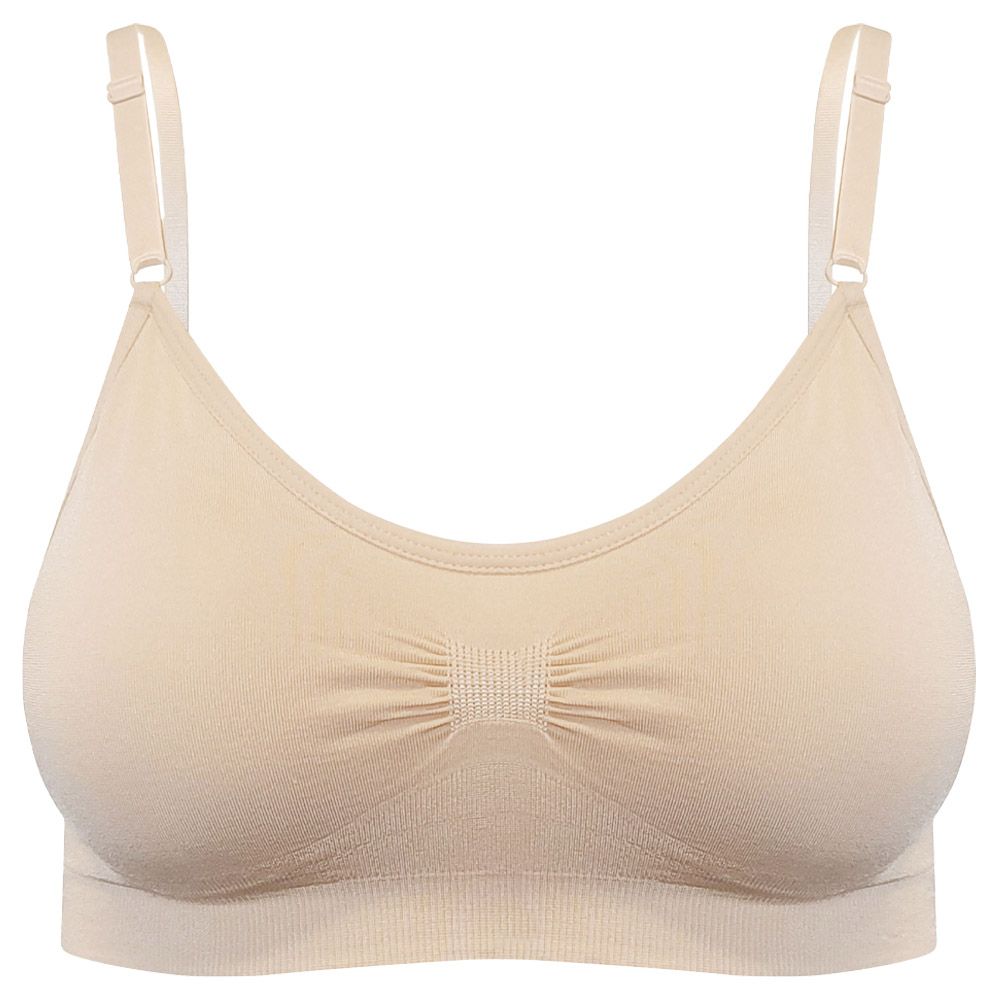 Magic Body Fashion - Comfort Bra With Spaghetti Straps - Latte