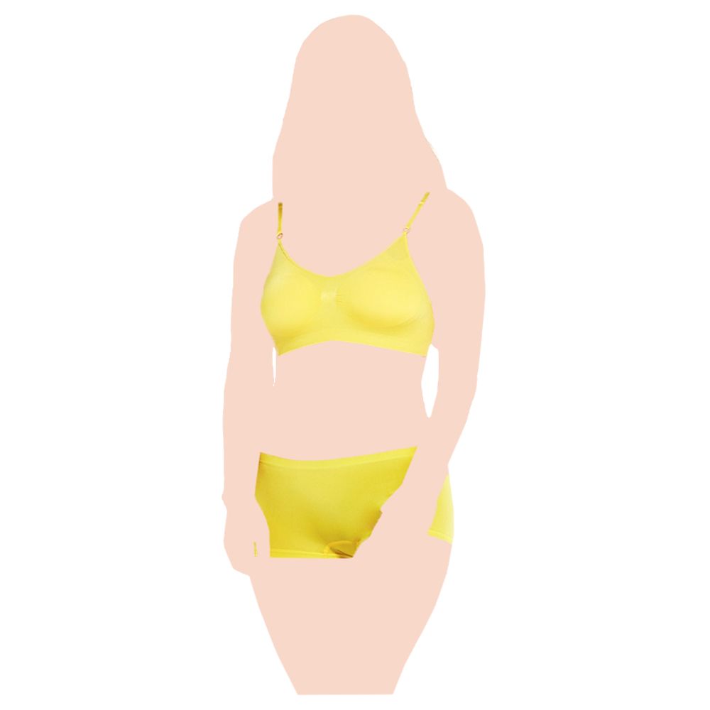 Magic Body Fashion - Comfort Bra With Spaghetti Straps - Yellow