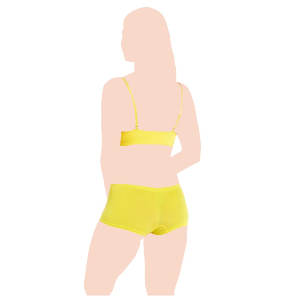 Magic Body Fashion - Comfort Bra With Spaghetti Straps - Yellow