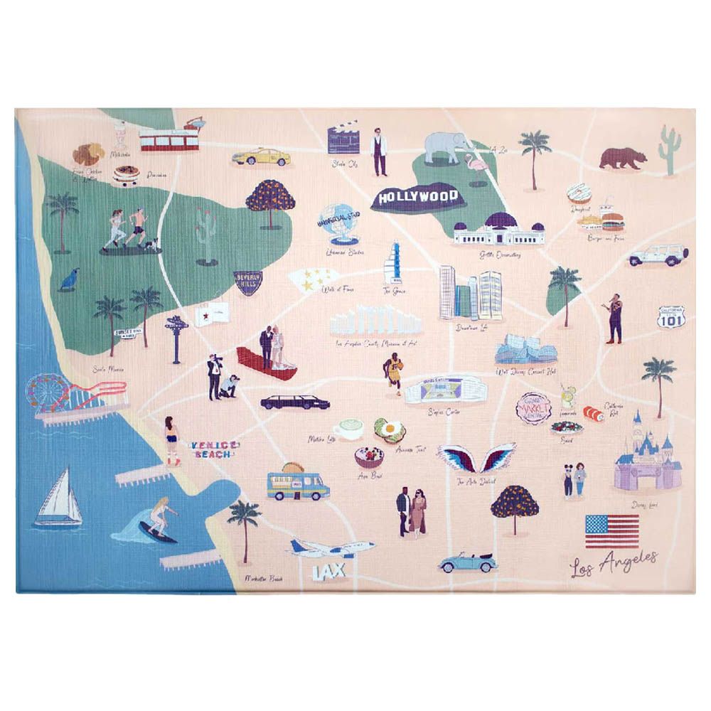 Milk It Baby - Los Angeles City Tour Reversible Play Mat