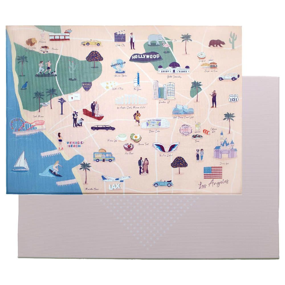 Milk It Baby - Los Angeles City Tour Reversible Play Mat