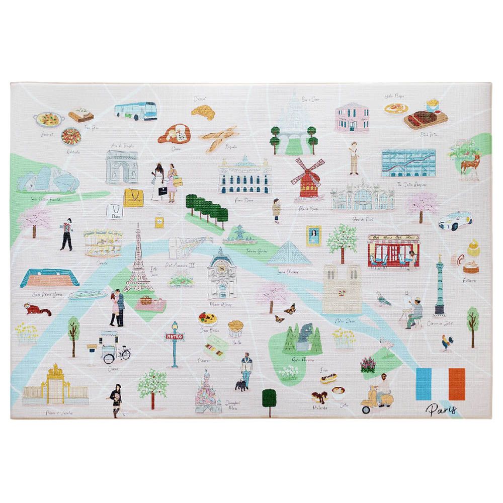 Milk It Baby - Paris City Tour Reversible Play Mat