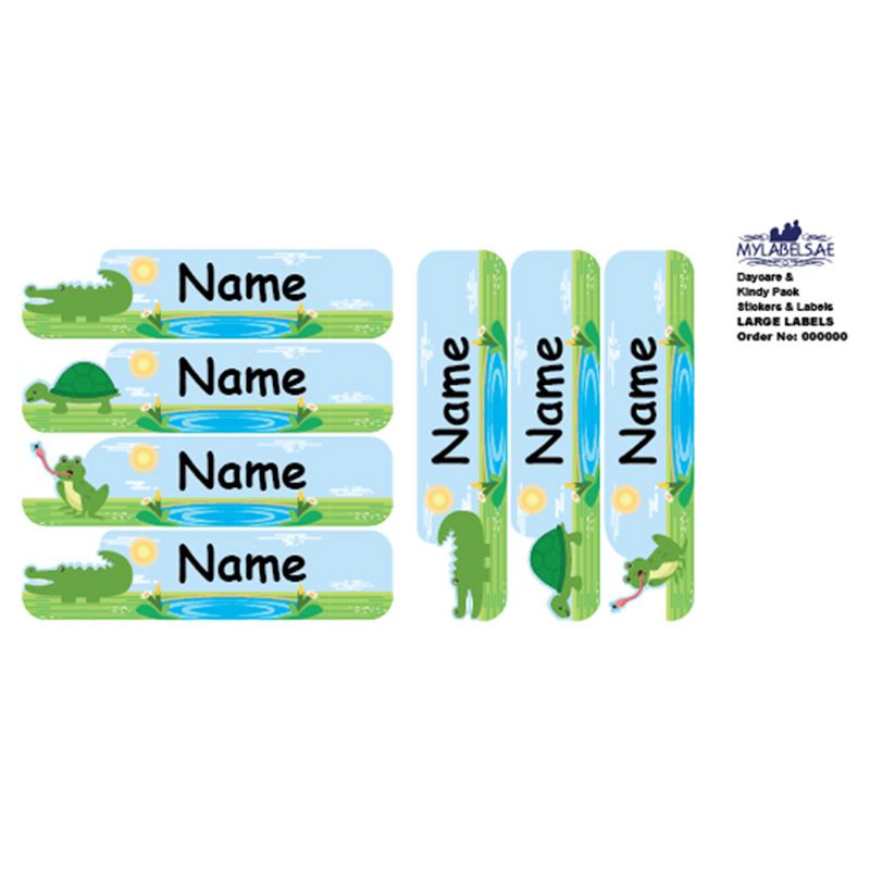 Mylabels - Personalized Labels - Aquatic Animals - Pack of 30 - Large