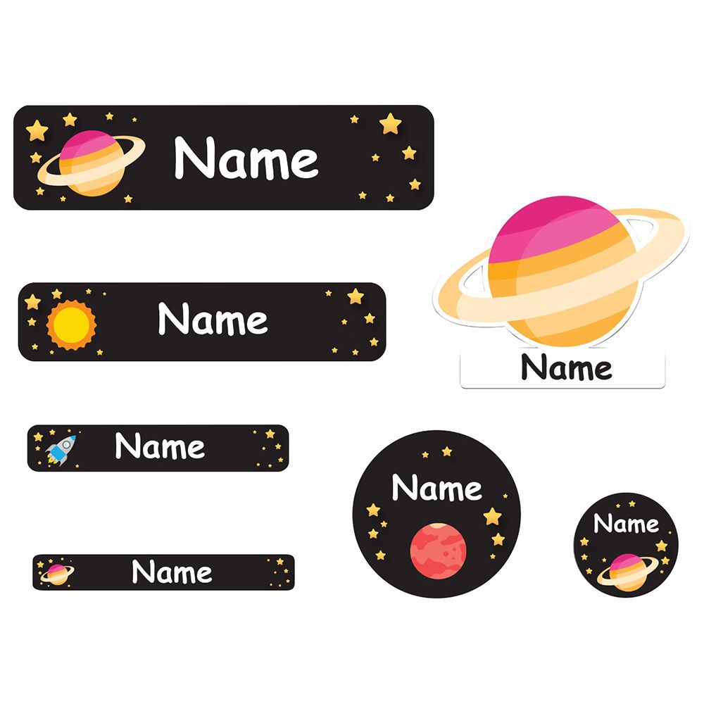 Mylabels - Personalized Labels - Space Daycare - Pack of 107