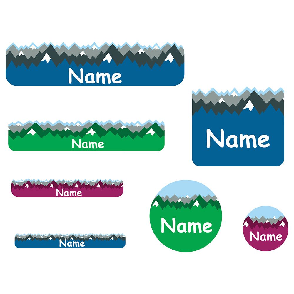 Mylabels - Personalized Labels - Mountain Top - Pack of 107