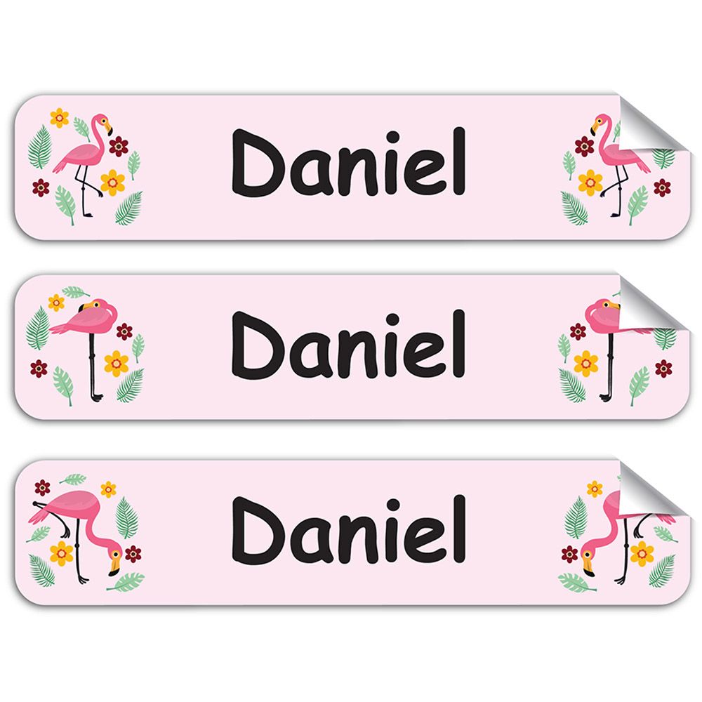 Mylabels - Personalized Labels - Flamingo Camp - Pack of 107